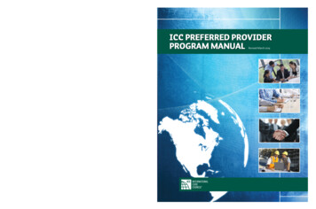 Icc Preferred Provider Program Manual
