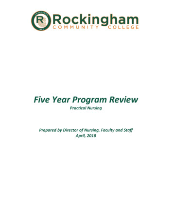 Five Year Program Review - Rockingham Community College
