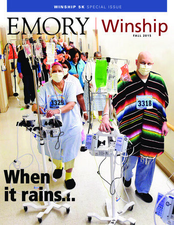 When It Rains - Winship Cancer Institute