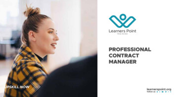 Professional Contract Manager - Learnerspoint 
