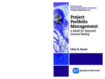 EBOOKS FOR Clive N. Enoch BUSINESS STUDENTS Project Portfolio Management