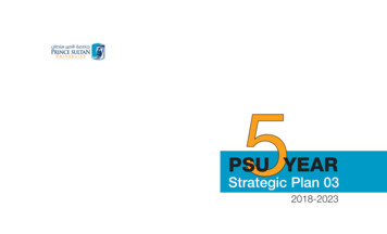 PSU 3rd Strategic Plan - Prince Sultan University