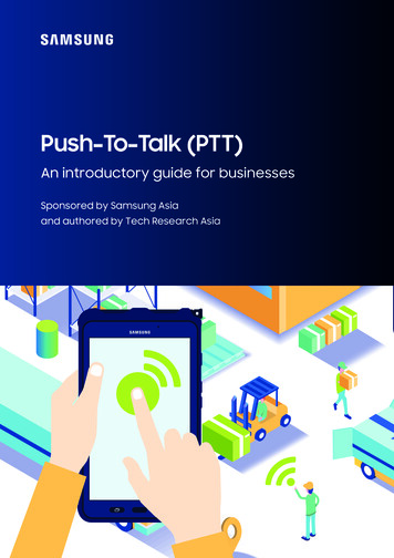Push To Talk (PTT) - Samsung Electronics