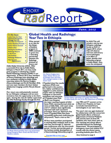Global Health And Radiology: Year Two In Ethiopia - Emory University