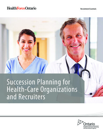 Succession Planning For Health-Care Organizations And Recruiters