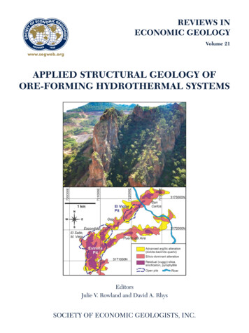 Applied Structural Geology Of Ore-forming Hydrothermal Systems