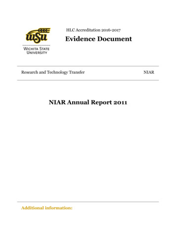 HLC Accreditation 2016-2017 Evidence Document - Soar.wichita.edu