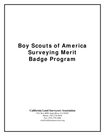 Boy Scouts Of America Surveying Merit Badge Program