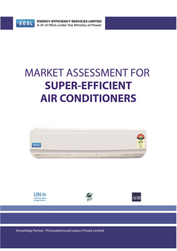 Market Assessment For Super-Efficient Air Conditioners EESL