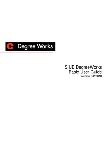 SIUE DegreeWorks Basic User Guide