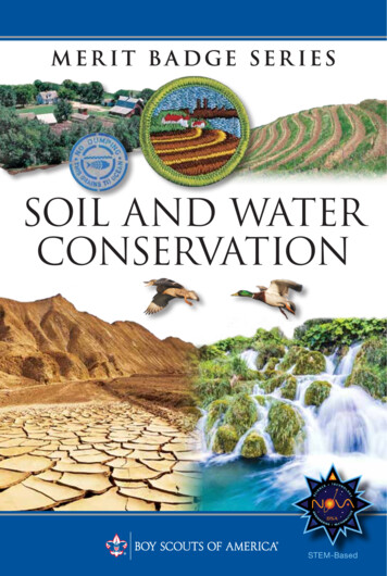 SOIL AND WATER CONSERVATION - Scouting