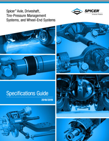 Spicer Tire-Pressure Management Systems, And Wheel-End Systems