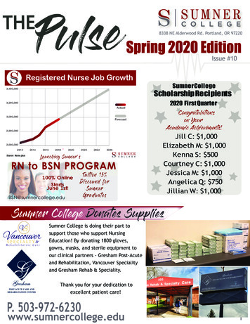 Spring Newsletter 2020 - Sumner College