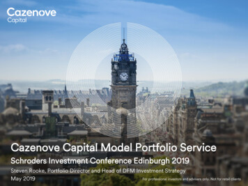 Cazenove Capital Model Portfolio Service - Schroders