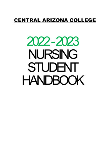2022 - 2023 Nursing Student Handbook