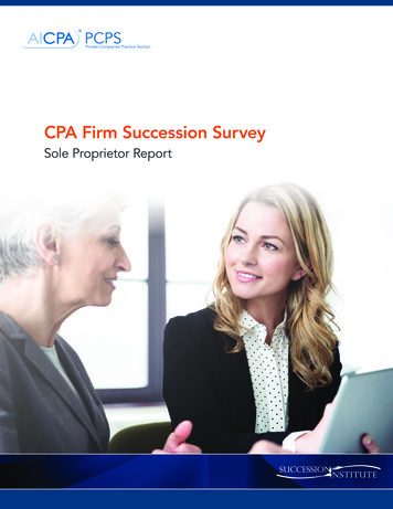 CPA Firm Succession Survey