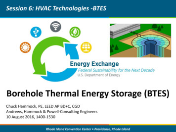 Borehole Thermal Energy Storage (BTES)