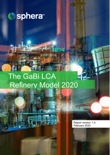 The GaBi LCA Refinery Model 2020