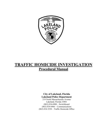 Traffic Homicide Investigation - Fla-pac