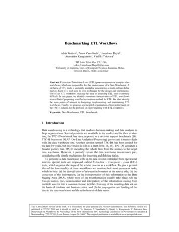 Benchmarking ETL Workflows - Αρχική Σελίδα