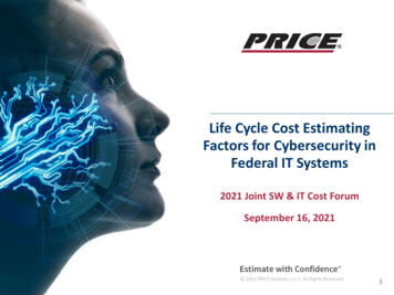 Updated Life Cycle Cost Factors - Dhs.gov