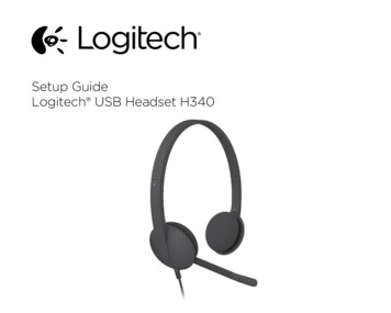 Setup Guide Setup GuideLogitech USB Headset H340 Logitech USB Headset .
