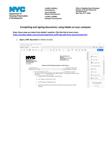 Using Adobe To Sign Documents - New York City