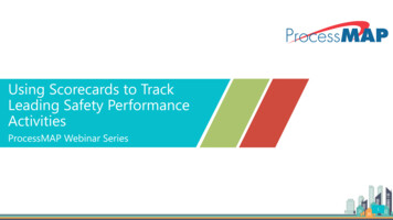 Using Scorecards To Track Leading Safety Performance Activities