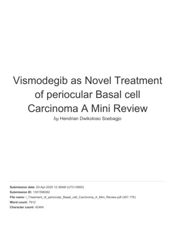 Carcinoma A Mini Review Of Periocular Basal Cell Vismodegib As Novel .