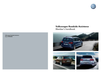 Volkswagen Roadside Assistance Member's Handbook