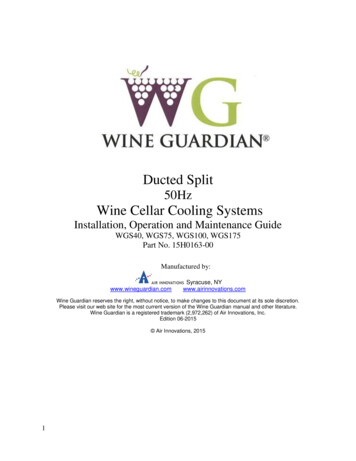 Ducted Split Wine Cellar Cooling Systems