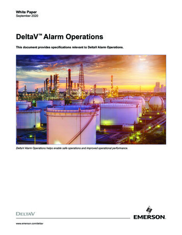 DeltaV Alarm Operations - Emerson