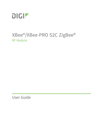 XBee/XBee-PRO S2C ZigBee RF Module User Guide