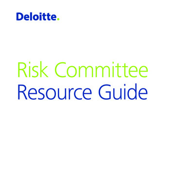 Risk Committee Resource Guide - Deloitte