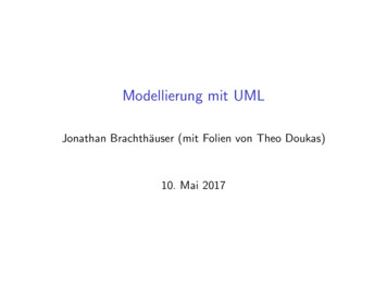 Modellierung Mit UML - Uni-tuebingen.de