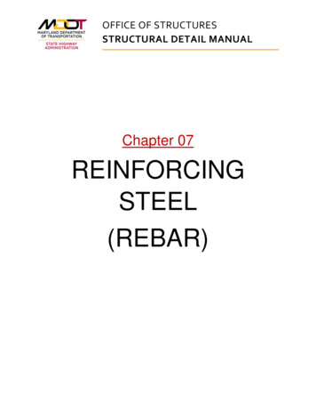 Chapter 07 REINFORCING STEEL (REBAR)
