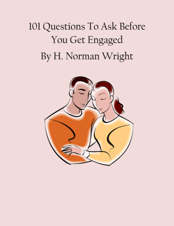 101 Questions To Ask Before You Get Engaged By H. Norman .
