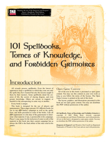 101 Spellbooks, Tomes Of Knowledge, And Forbidden Grimoires