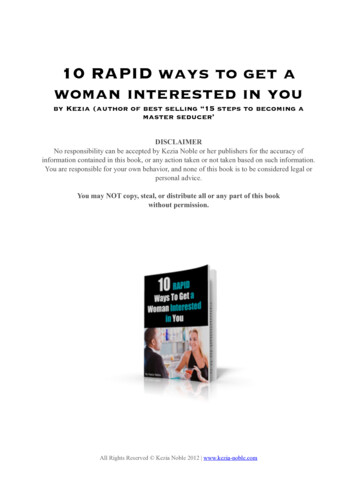 10 RAPID Ways To Get A Woman Interested In You - Kezia Noble