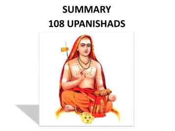 SUMMARY 108 UPANISHADS - Vedanta Students