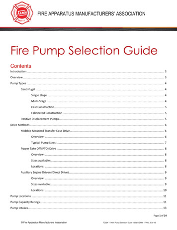 Fire Pump Selection Guide - FAMA