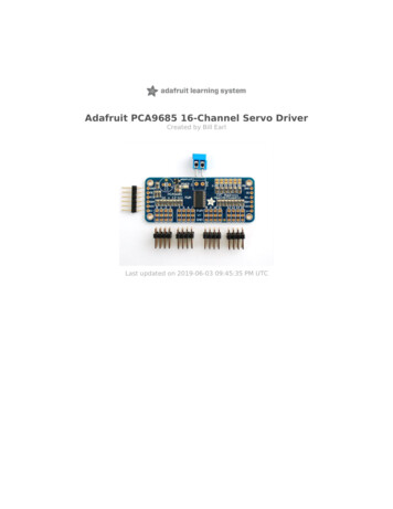 Adafruit PCA9685 16-Channel Servo Driver