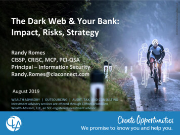 The Dark Web & Your Bank: Impact, Risks, Strategy