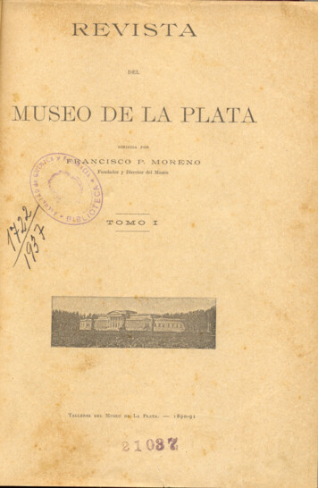 Revista Del Museo De La Plata - COnnecting REpositories