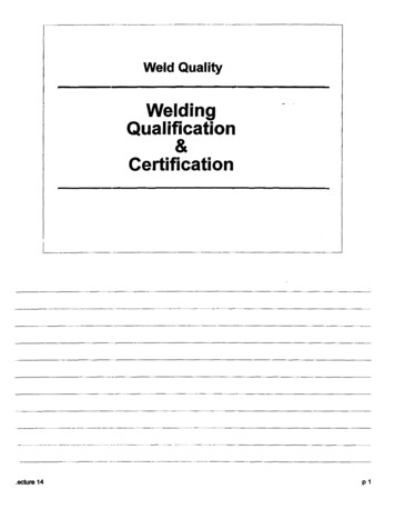 Welding Qualification Certification