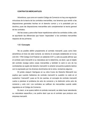 CONTRATOS MERCANTILES - UNAM