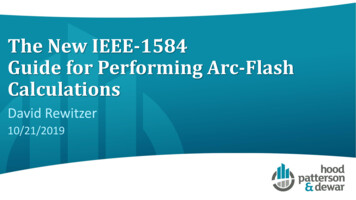 The New IEEE-1584 Guide For Performing Arc-Flash Calculations