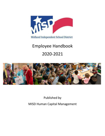 Employee Handbook 2020-2021 - Midland Independent School .
