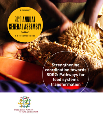 2020 Annual General Assembly (AGA) Report
