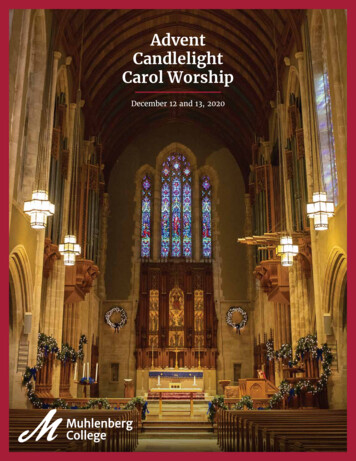 Advent Candlelight Carol Worship - Muhlenberg